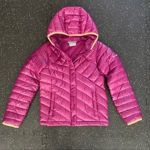 Columbia Girls light down jacket size SMALL